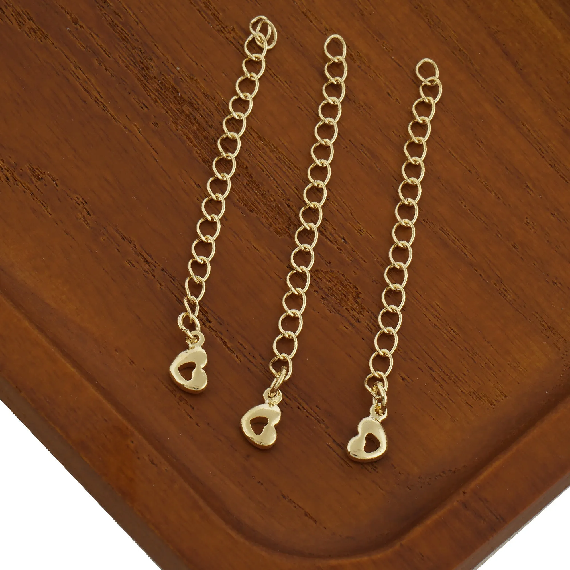 14k Gold Filled 50MM Extender Chain for Jewelry Making, Adjustable for Bracelets & Necklaces 10pcs 104049