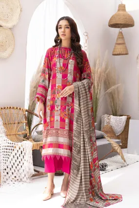 3-Pc Charizma Unstitched Slub Linen Shawl Suit CPW22-31A