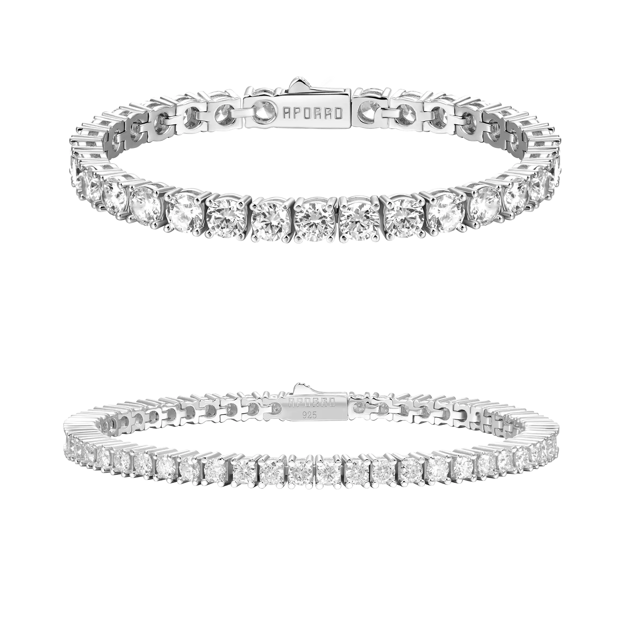 3mm Tennis + 5mm Tennis Bracelet Gift Set