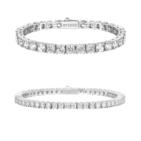 3mm Tennis + 5mm Tennis Bracelet Gift Set