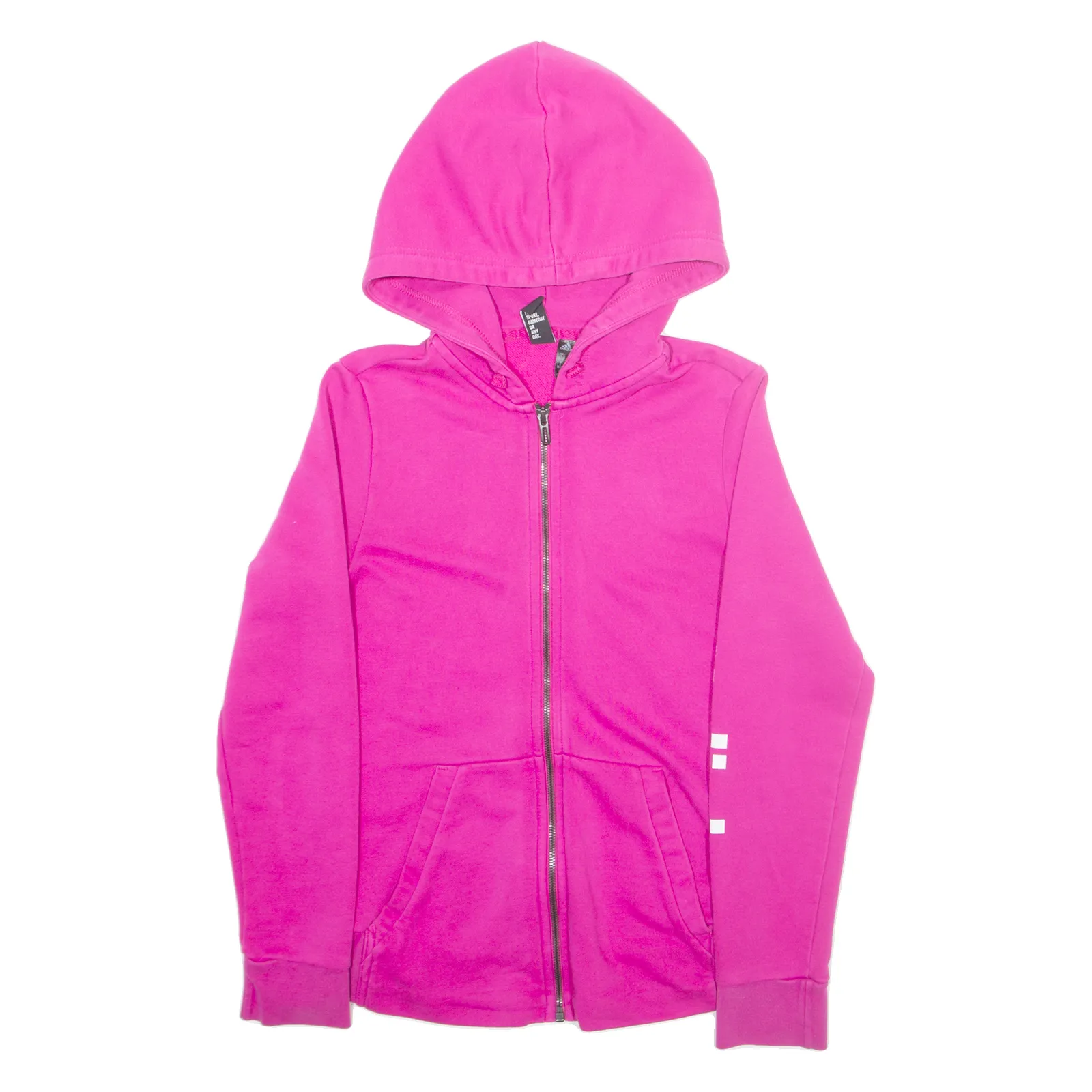 ADIDAS 8-10 Womens Purple Hoodie Full Zip S