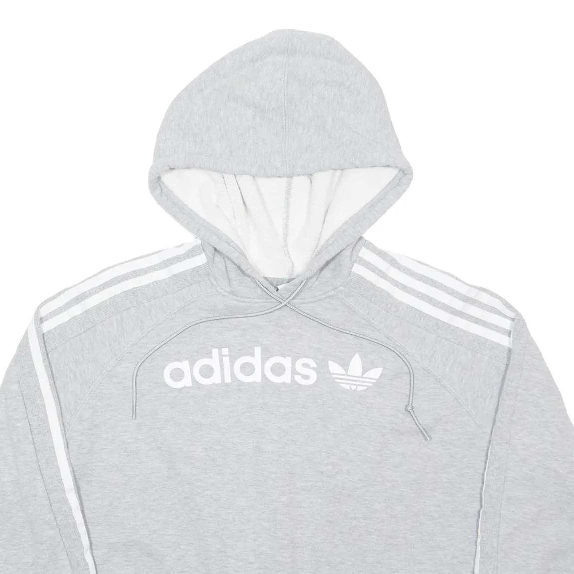 ADIDAS Crop Womens Grey Hoodie UK 8