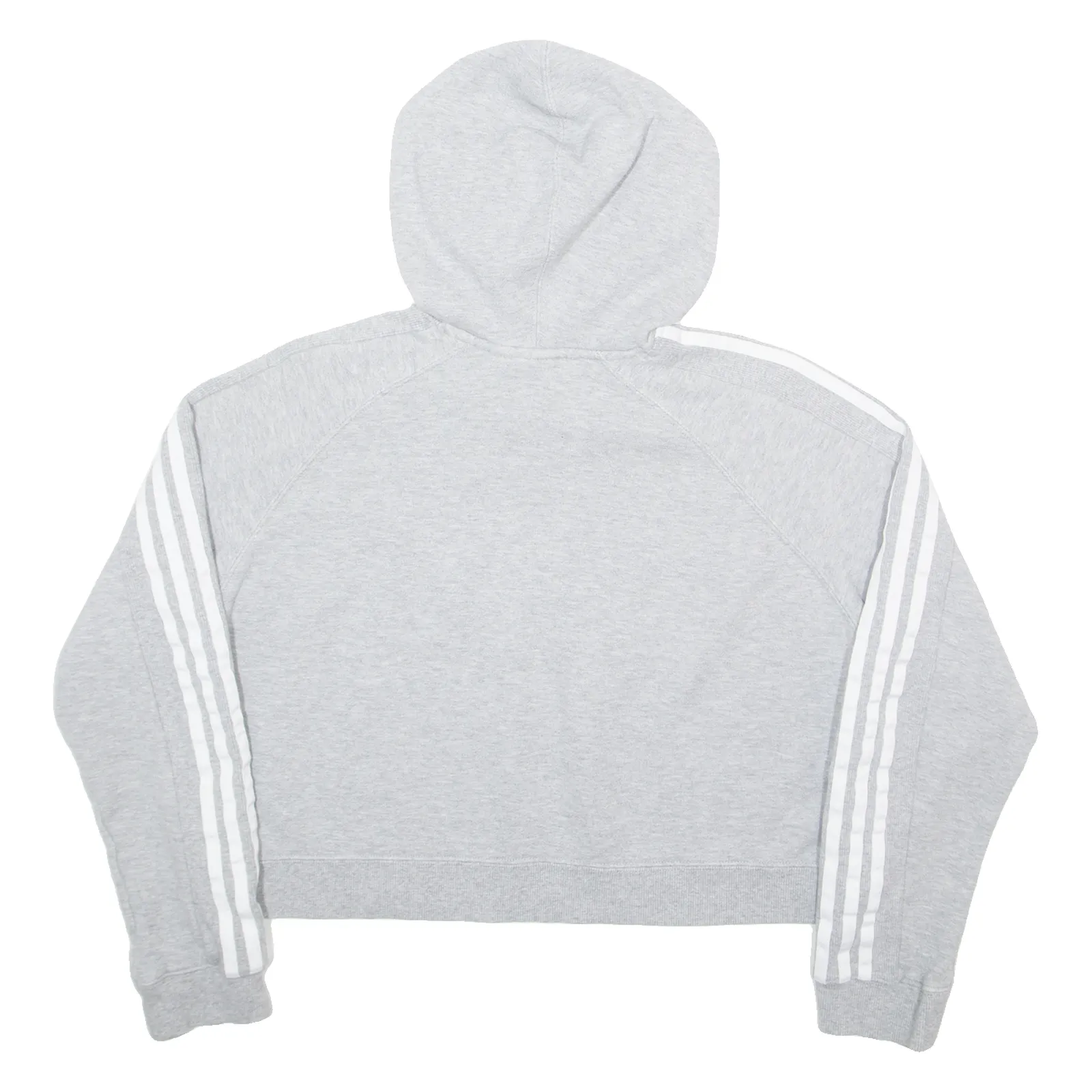 ADIDAS Crop Womens Grey Hoodie UK 8