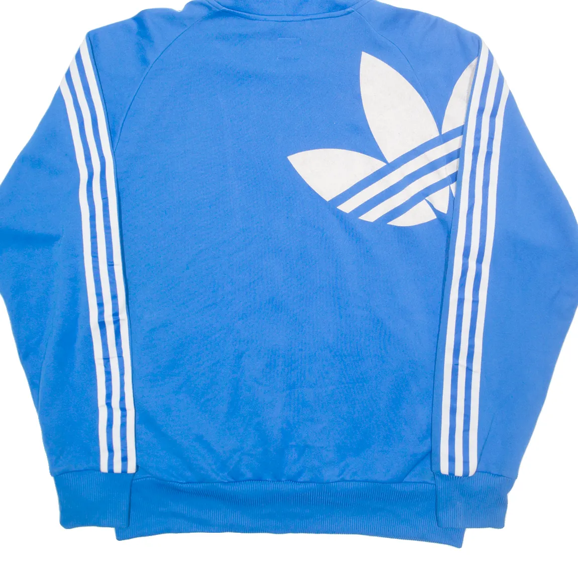 ADIDAS Mens Blue Hoodie Full Zip L