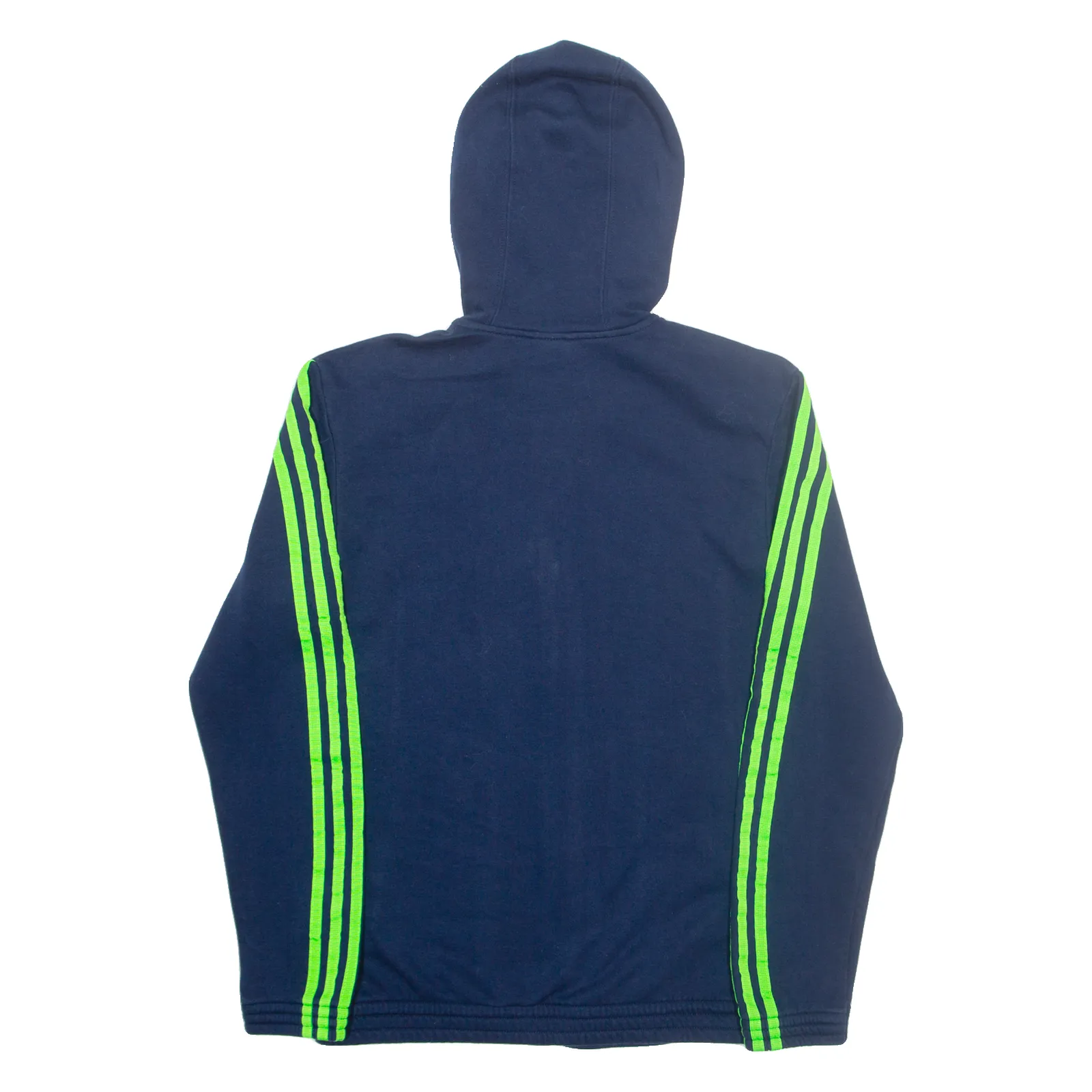 ADIDAS Mens Blue Hoodie Full Zip S