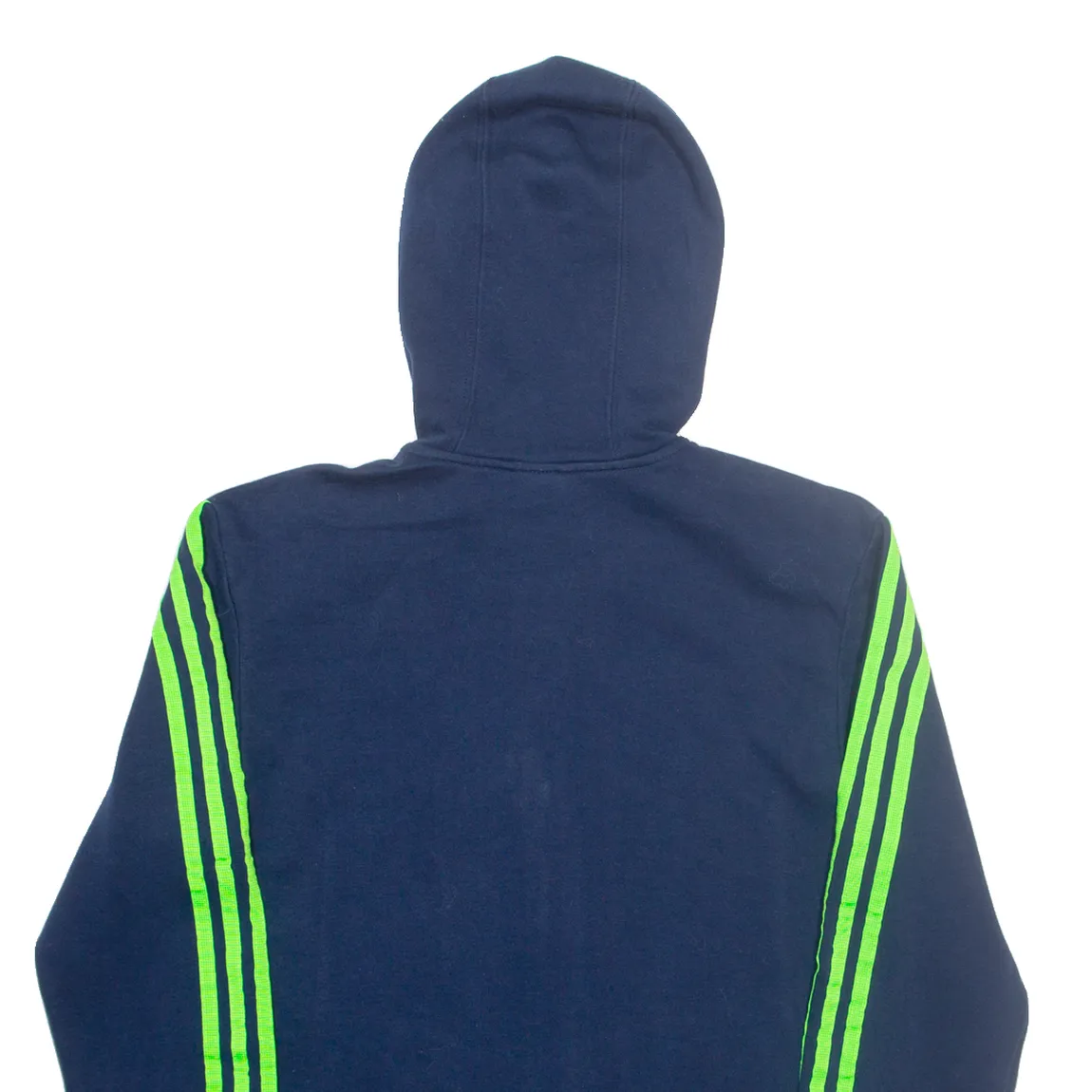 ADIDAS Mens Blue Hoodie Full Zip S