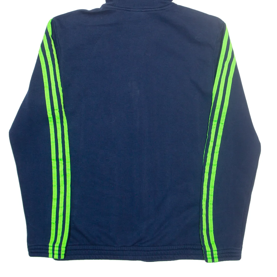 ADIDAS Mens Blue Hoodie Full Zip S