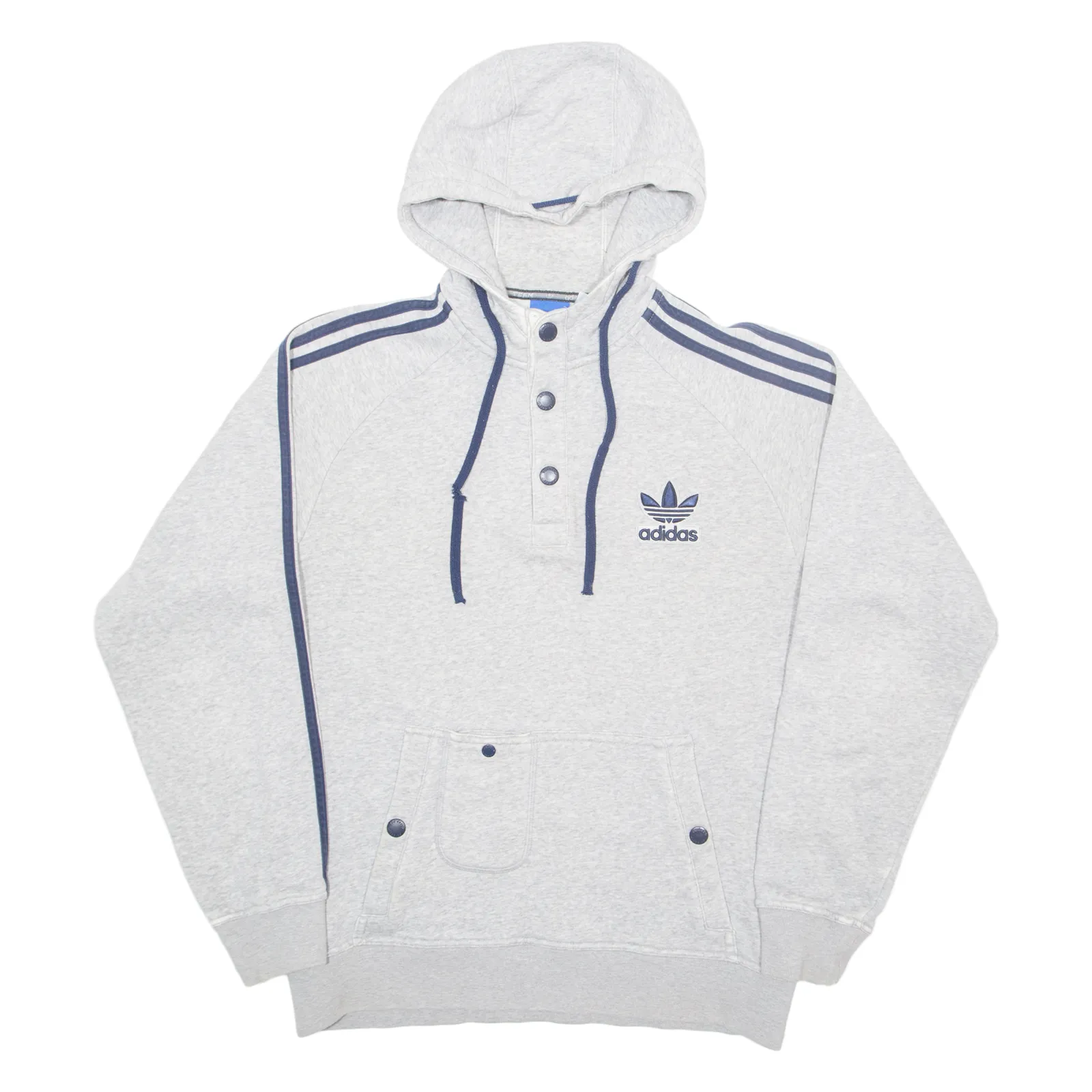 ADIDAS Mens Grey Hoodie M