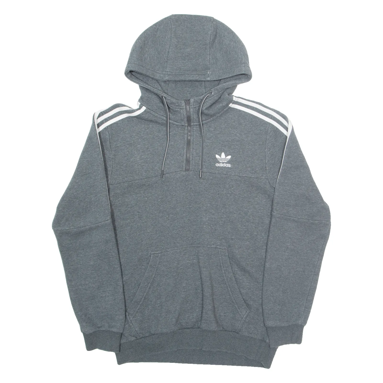 ADIDAS Mens Grey Hoodie S