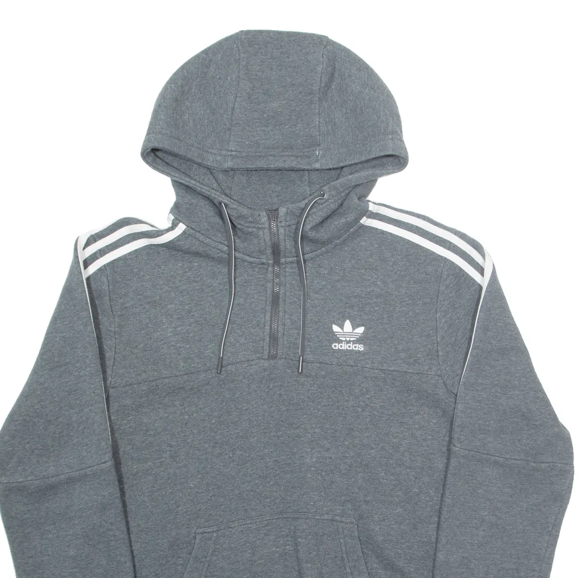 ADIDAS Mens Grey Hoodie S