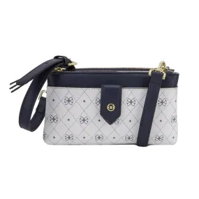 Aruba Monogram Crossbody Handbag - Navy