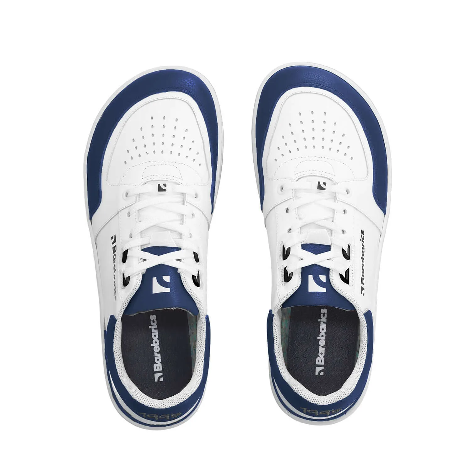 Barefoot Sneakers Barebarics Wave - White & Dark Blue