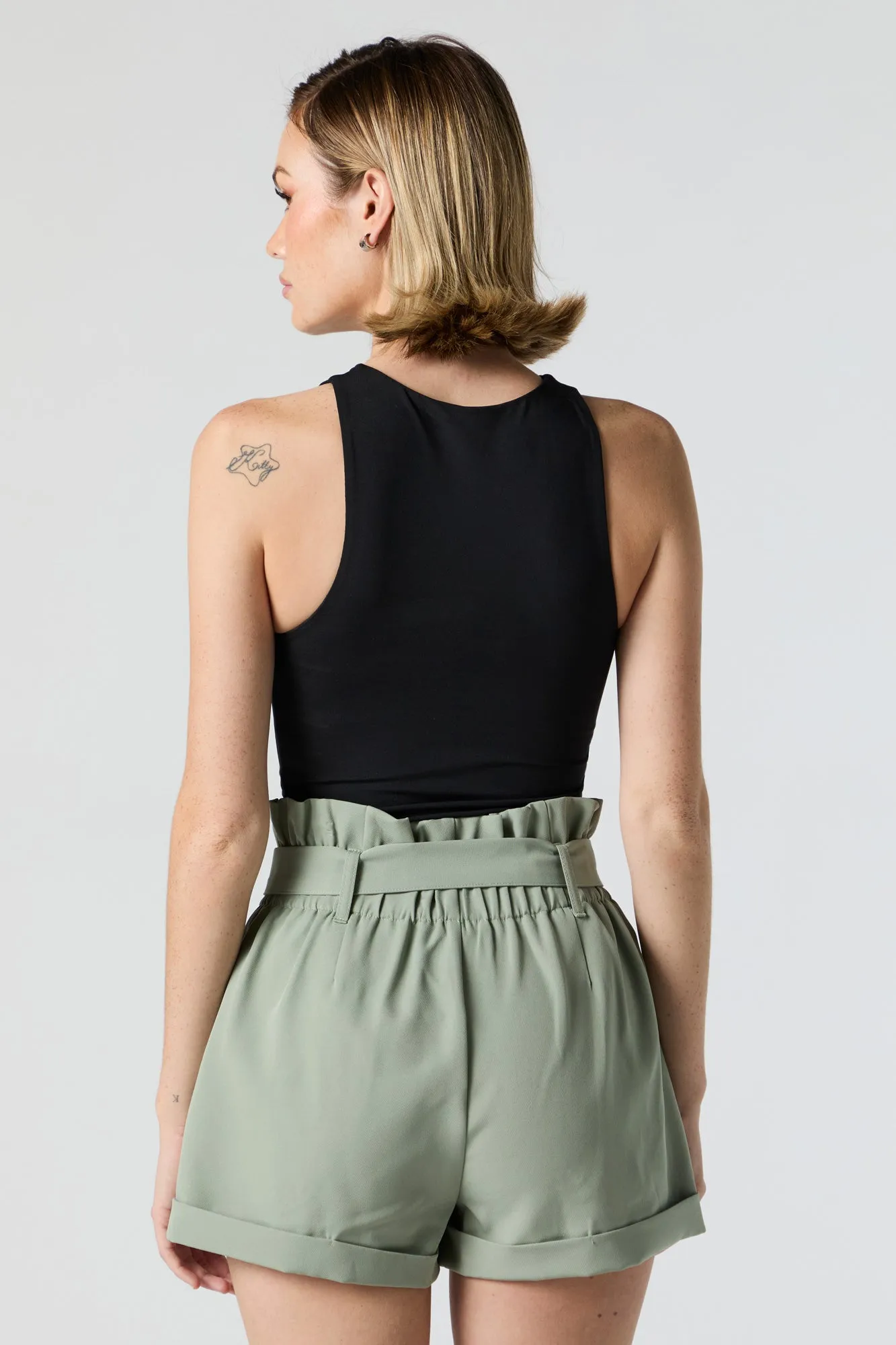 Belted Paperbag Short