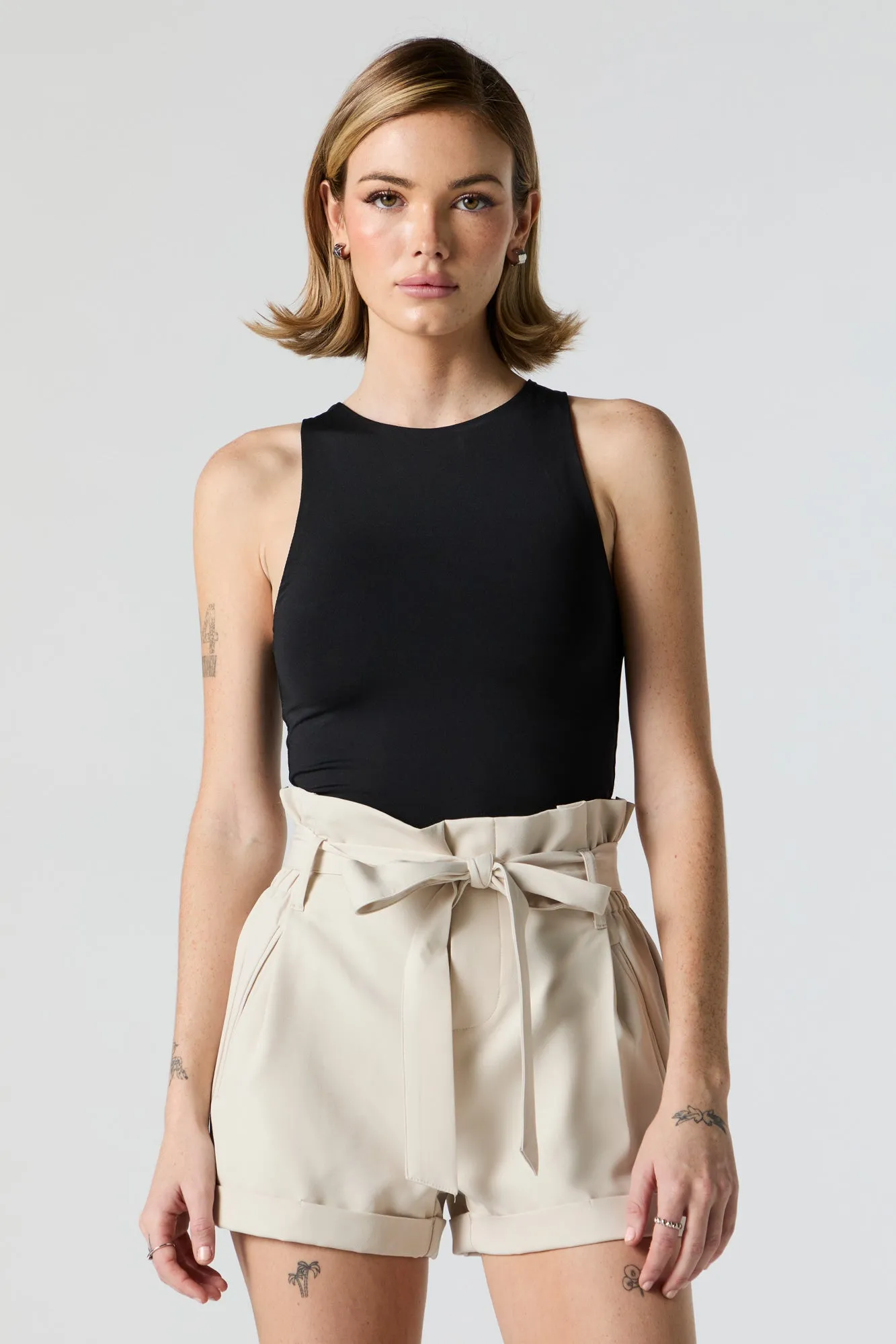 Belted Paperbag Short