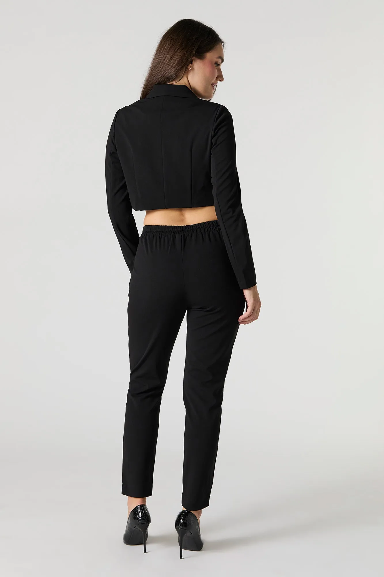 Belted Slim Dress Pant