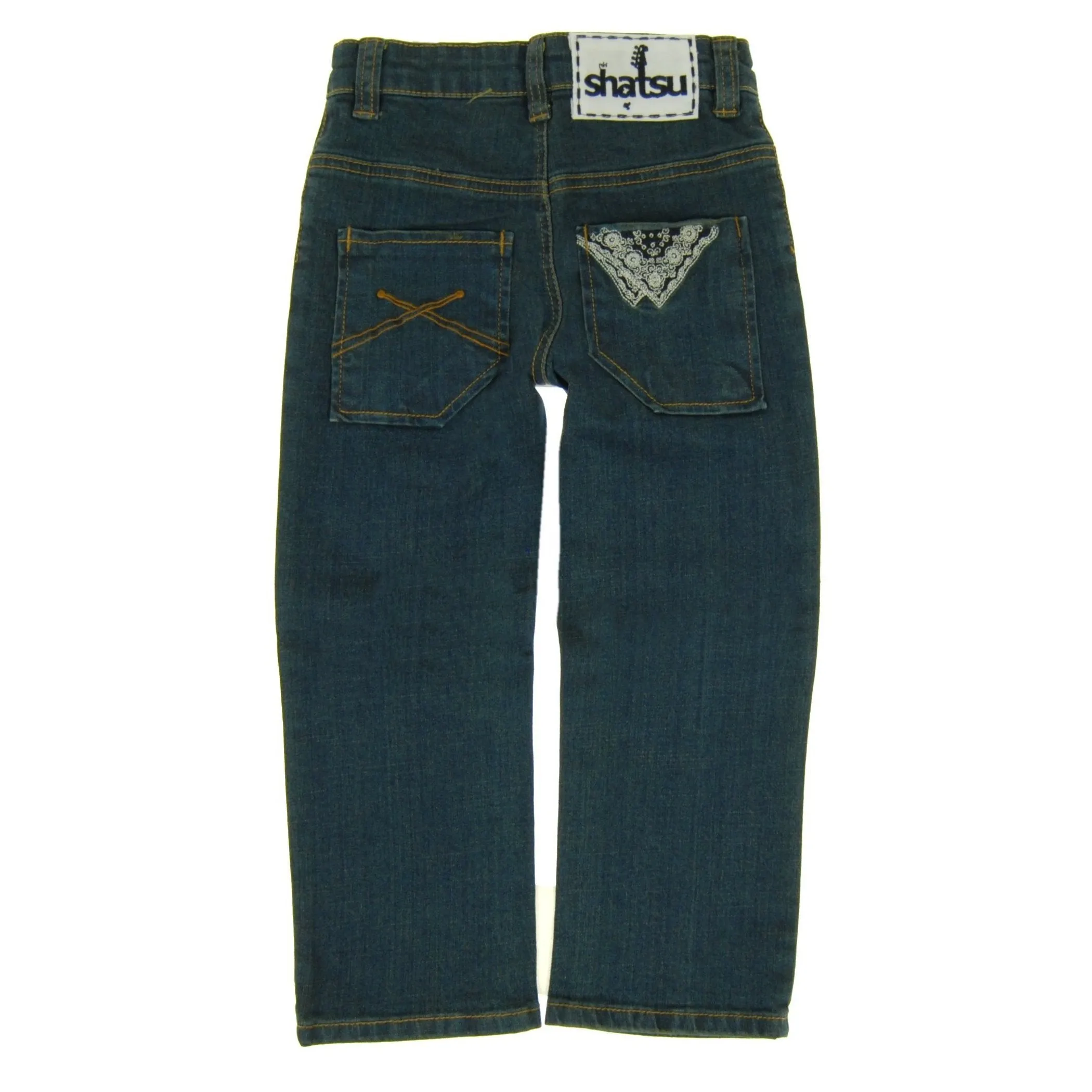 Biker Blue Denim Baby Jeans by: Mini Shatsu