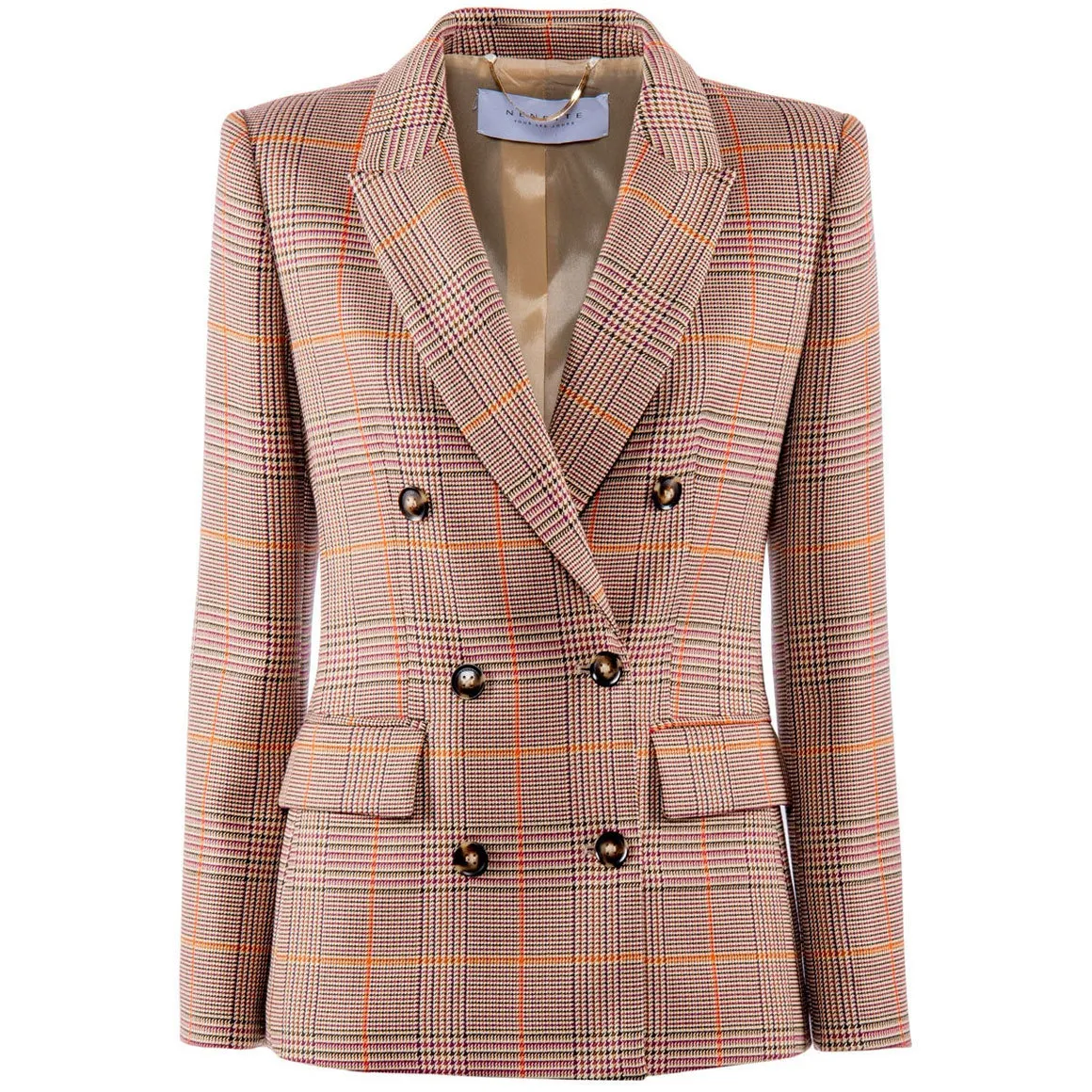 BLAZER DOPPIO PETTO TESSUTO LANA TINTO FILO Donna Variante Unica