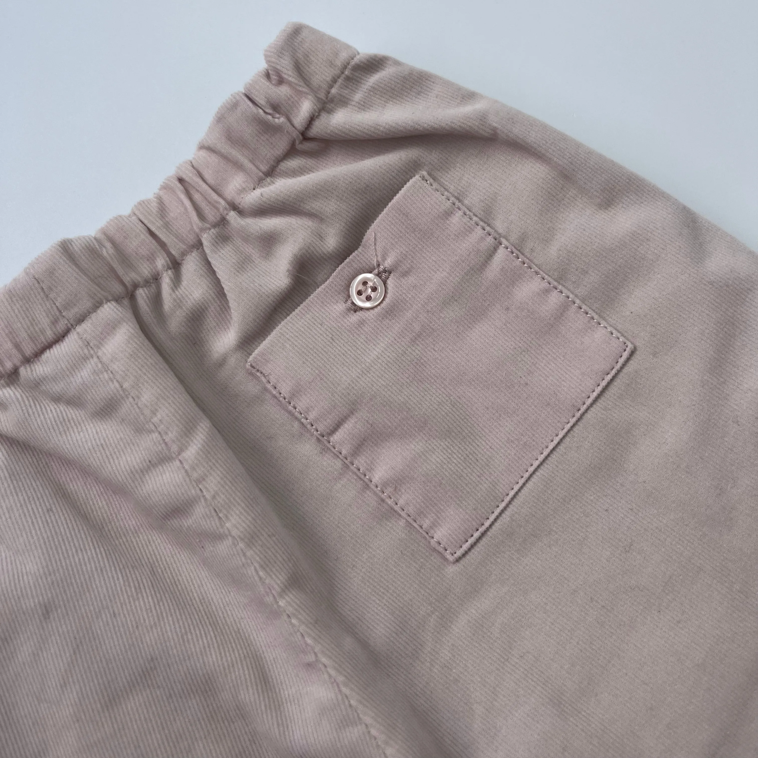 Bonpoint Pale Pink Fine Cord Trousers: 6 Months