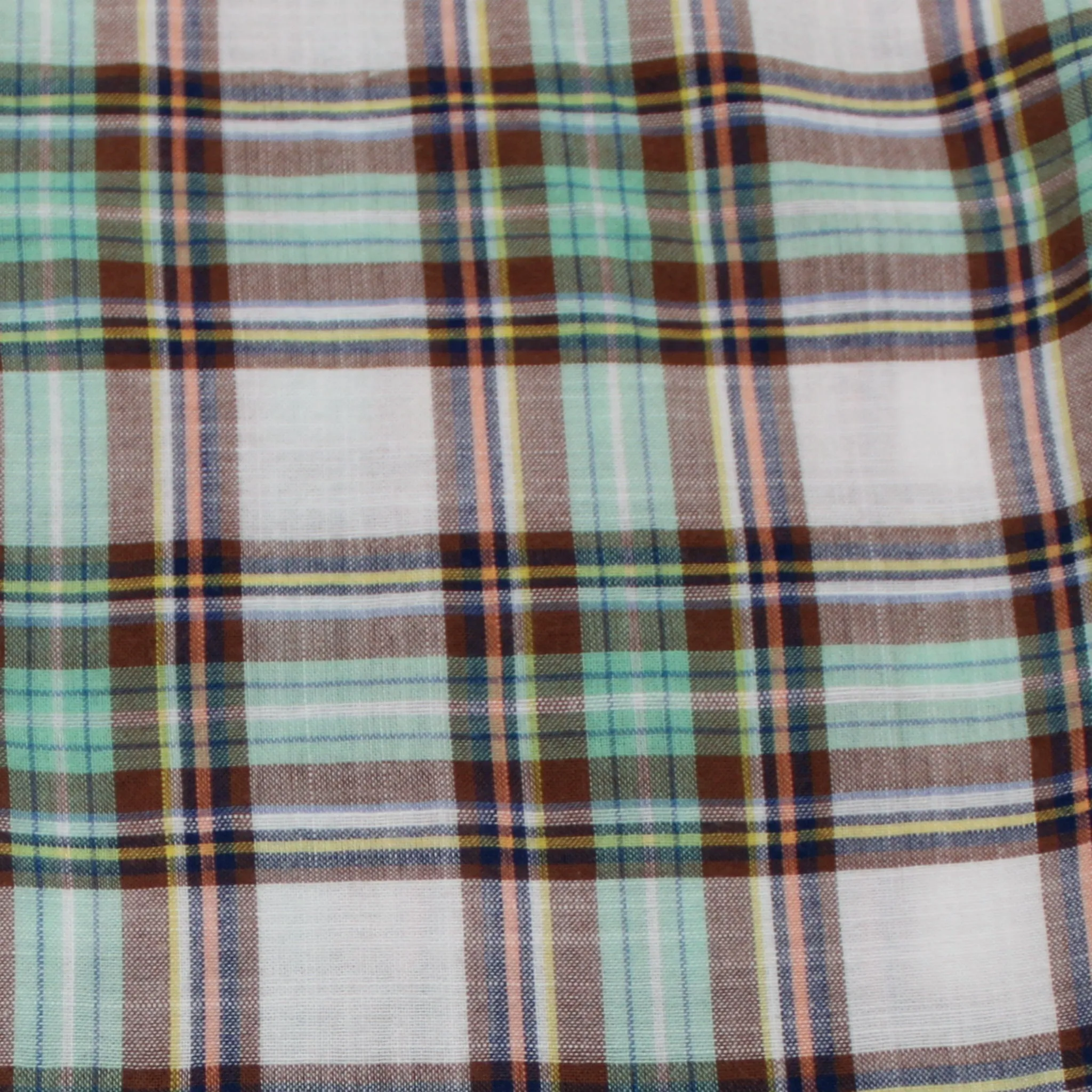 Bonpoint Turqoise Toned Check Cotton Shirt: 3 Years