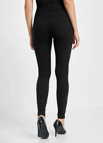 bonprix Lace Trim Leggings | Grattan