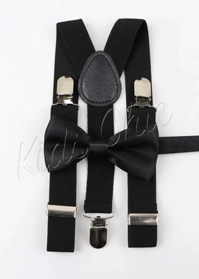 Bowtie-Suspenders Set - Multi Color