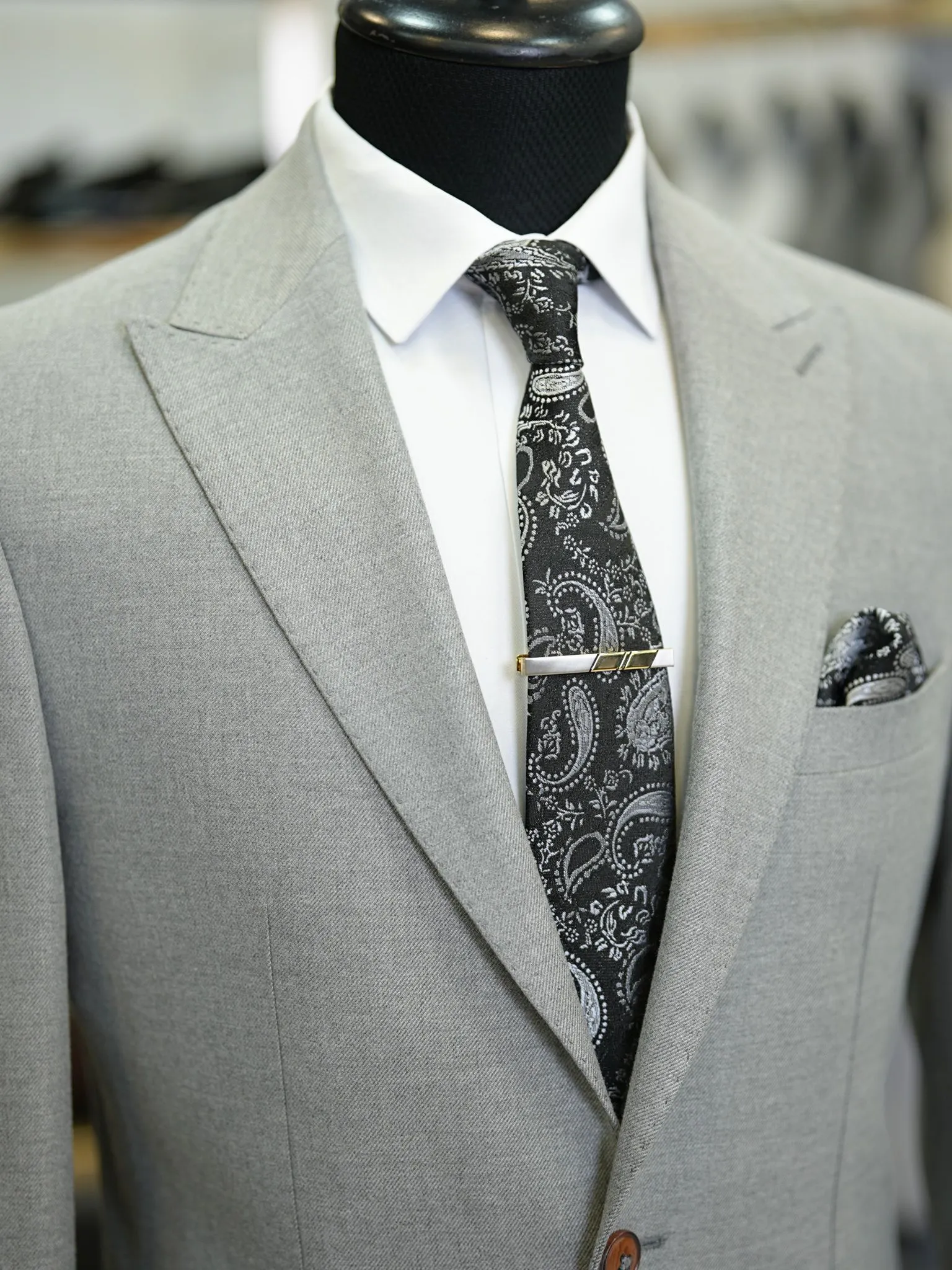 Brabion Vicenza Light Gray Slim Fit 2 Piece Suit