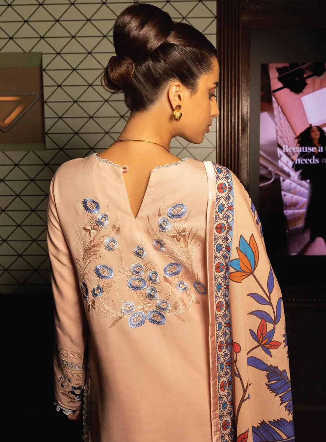 Broadway Showtime By Mushq Embroidered Karandi Unstitched 3 Piece Suit - 1 REGAL REGENT