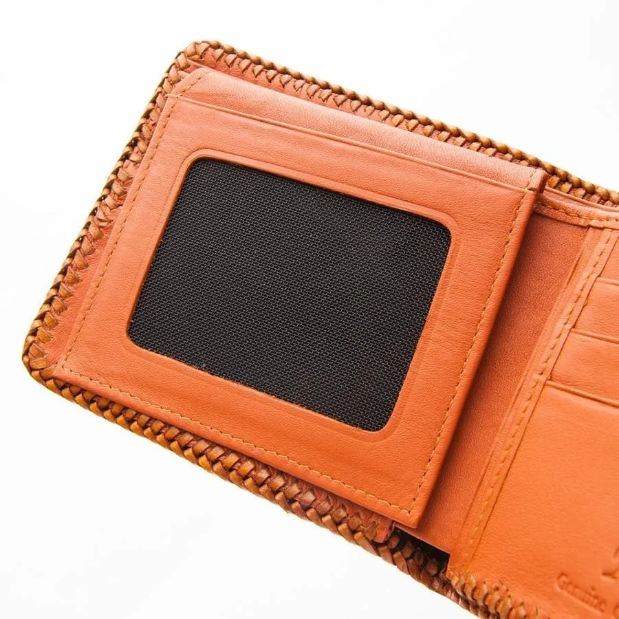 Brown Hardcore Crocodile Backbone Skin Wallet