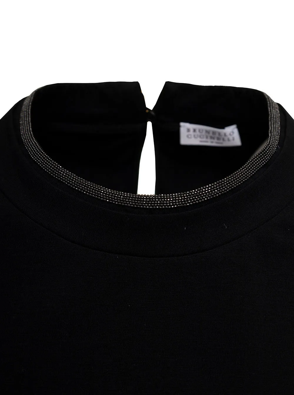 Brunello Cucinelli Chain-Trim Crewneck T-Shirt