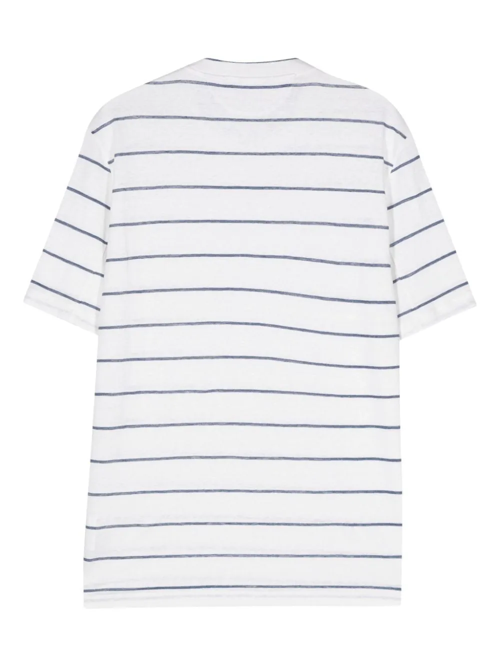 Brunello Cucinelli - T Shirt rayé Lin & coton