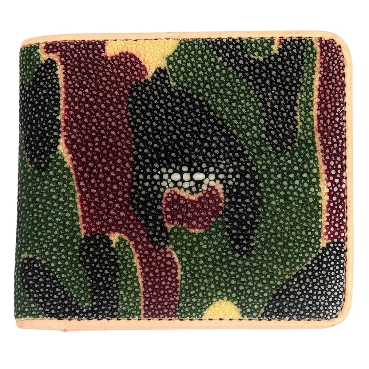 Camouflage Genuine Stingray Leather Wallet