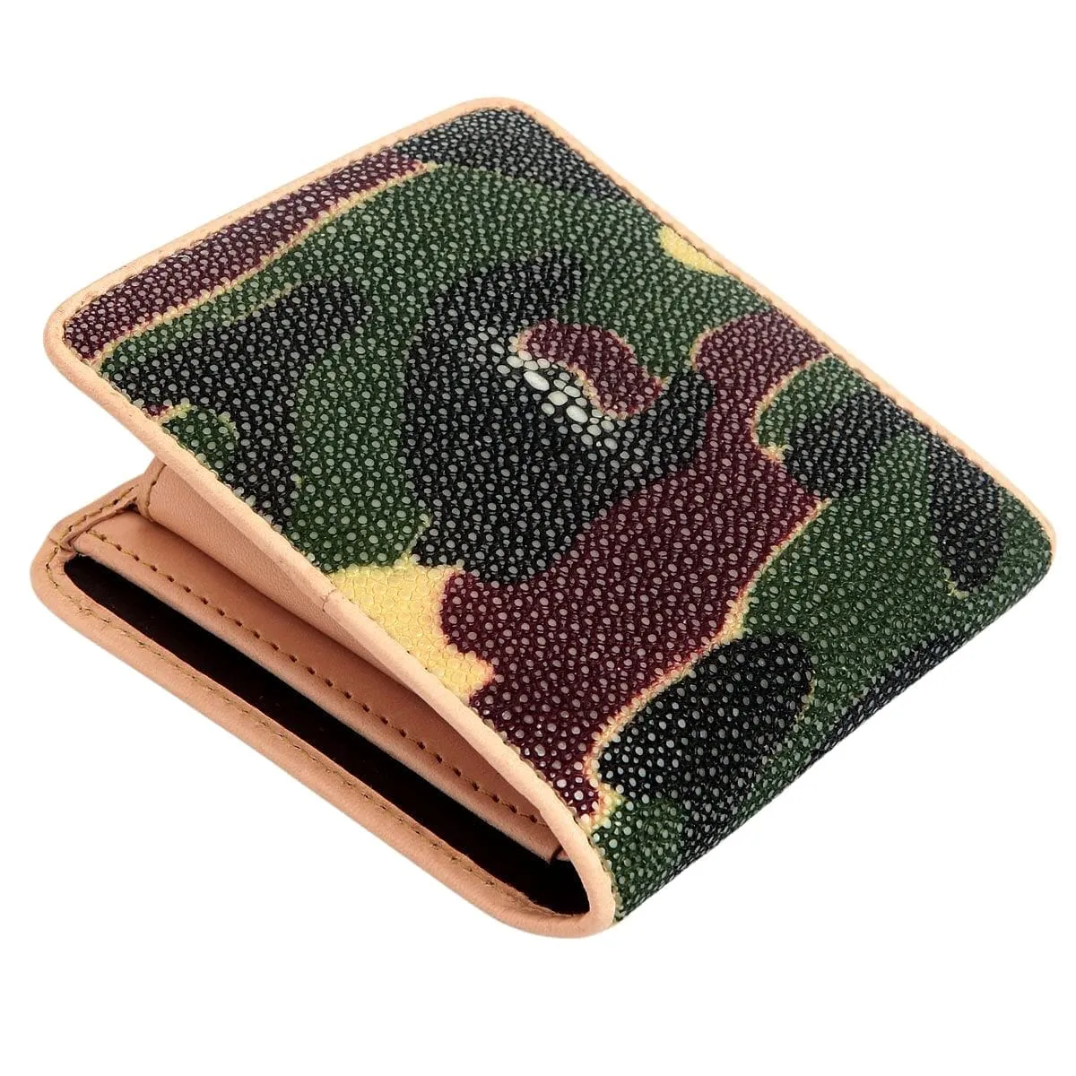 Camouflage Genuine Stingray Leather Wallet