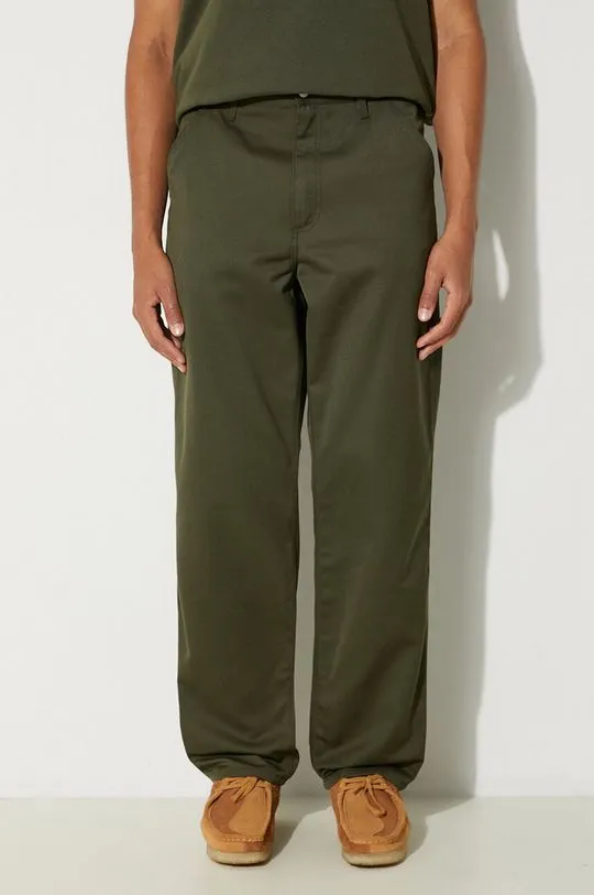 Carhartt WIP trousers Simple Pant men's green color I020075.66602