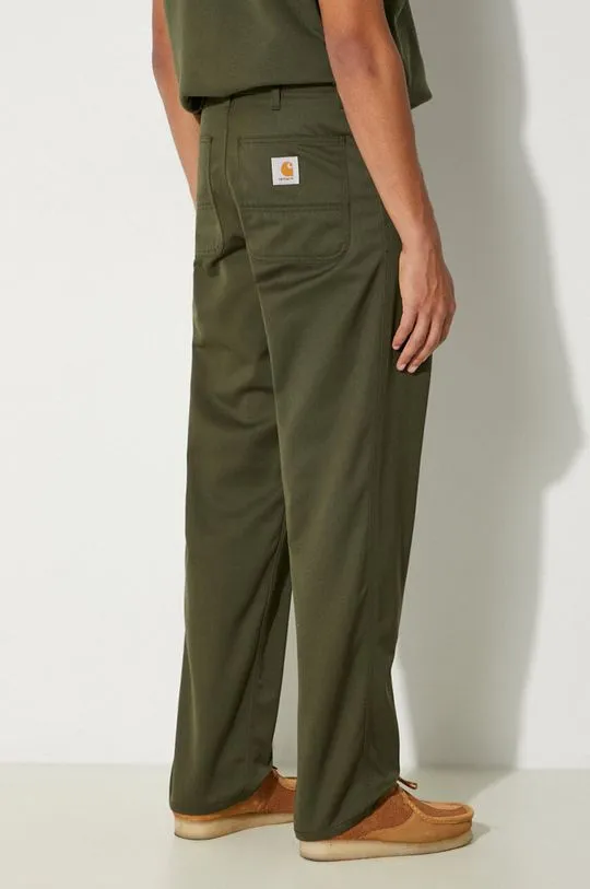 Carhartt WIP trousers Simple Pant men's green color I020075.66602