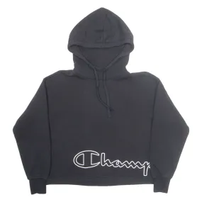 CHAMPION Mens Black Hoodie S