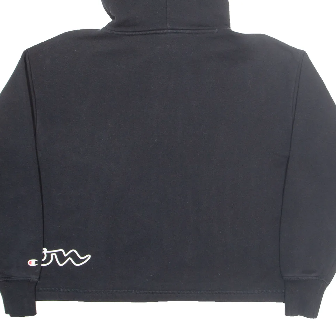 CHAMPION Mens Black Hoodie S