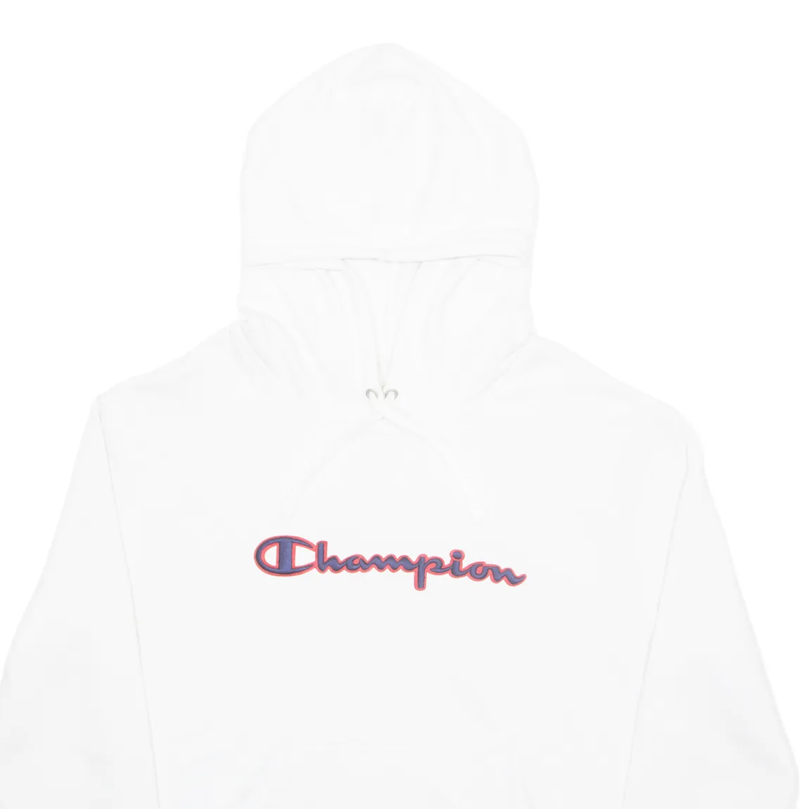 CHAMPION Mens White Hoodie L