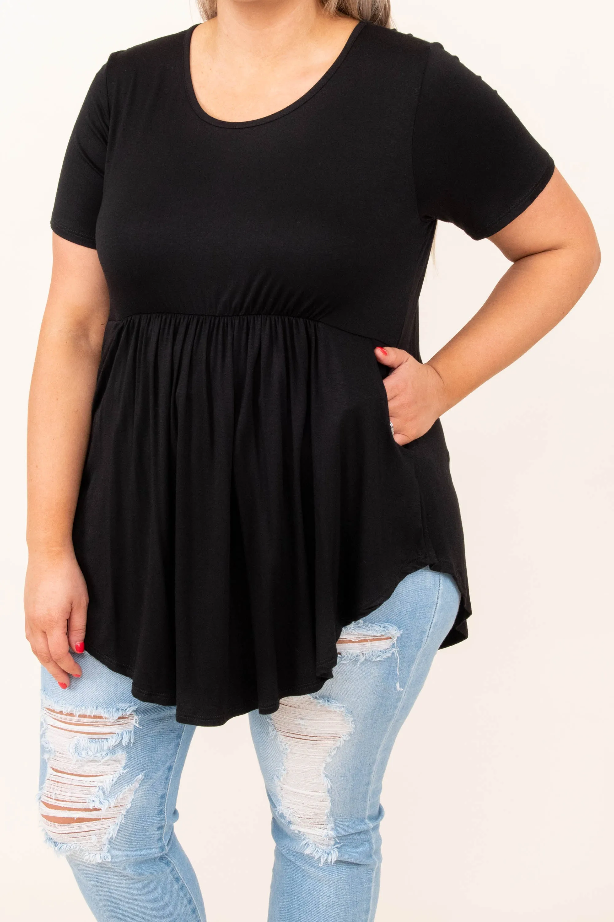 Charmed By You Top, Black