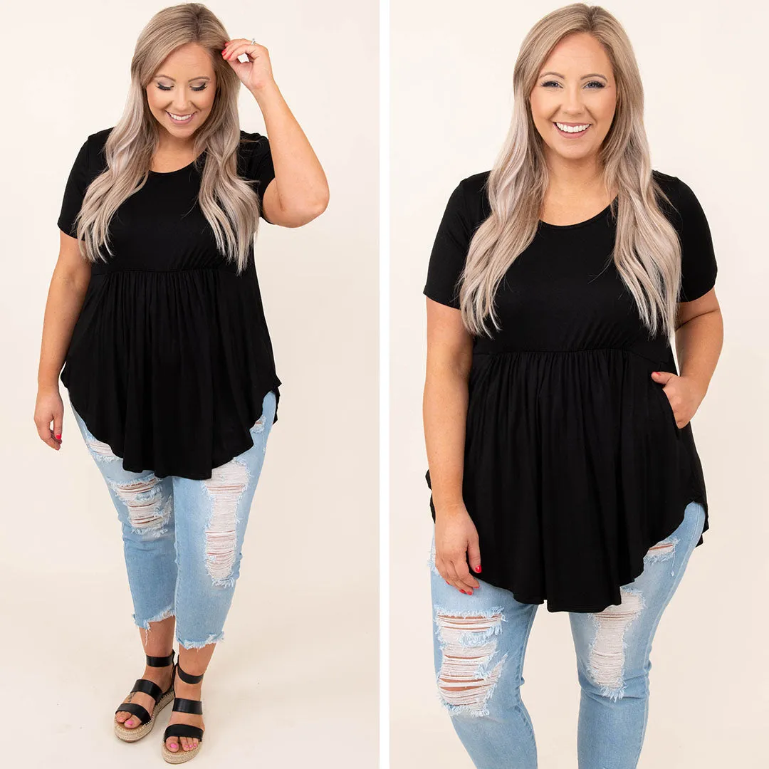 Charmed By You Top, Black