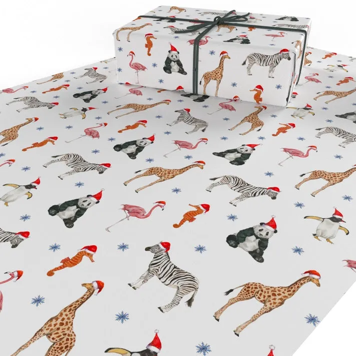 Christmas Animals Wrapping Paper