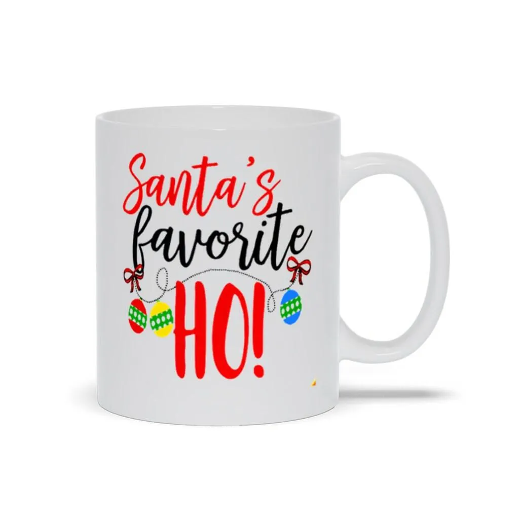 Christmas Mug, Santa'S Favorite Ho! Christmas mug, Holiday gift, Christmas gift, Coffee mug