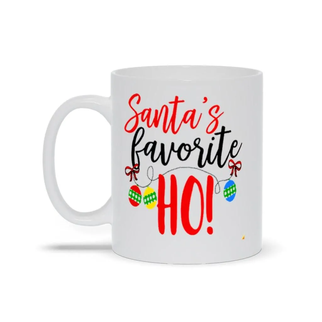 Christmas Mug, Santa'S Favorite Ho! Christmas mug, Holiday gift, Christmas gift, Coffee mug