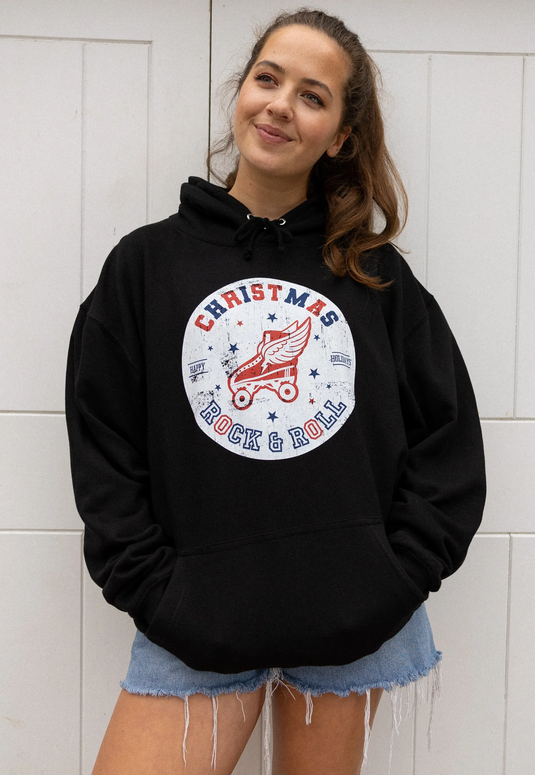 Christmas Rock And Roll Women's Christmas Hoodie