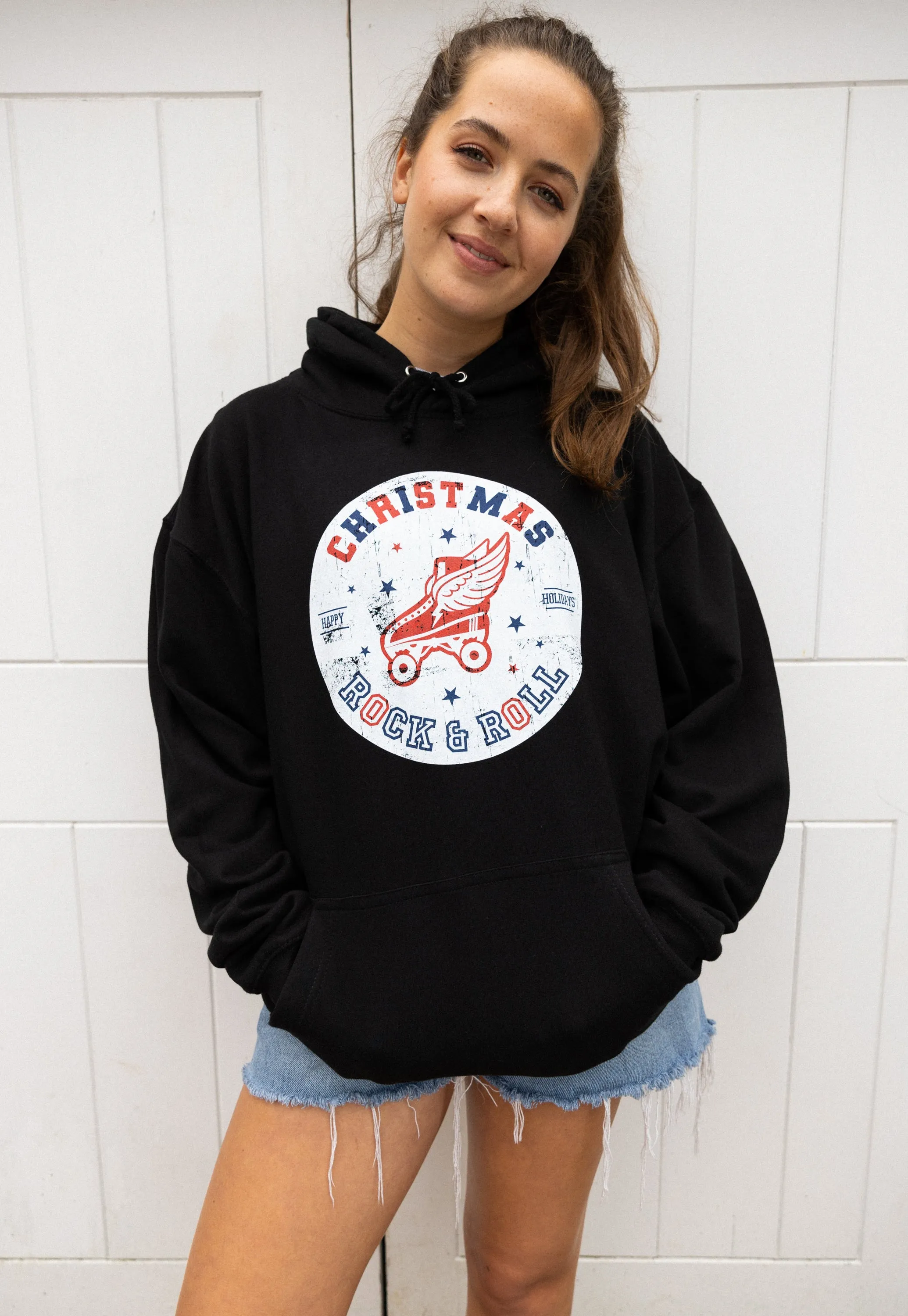 Christmas Rock And Roll Women's Christmas Hoodie