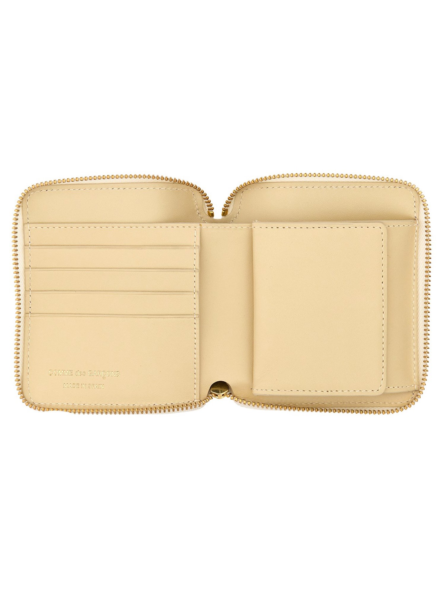 COMME DES GARCONS WALLET    LEATHER WALLET WITH ZIPPER