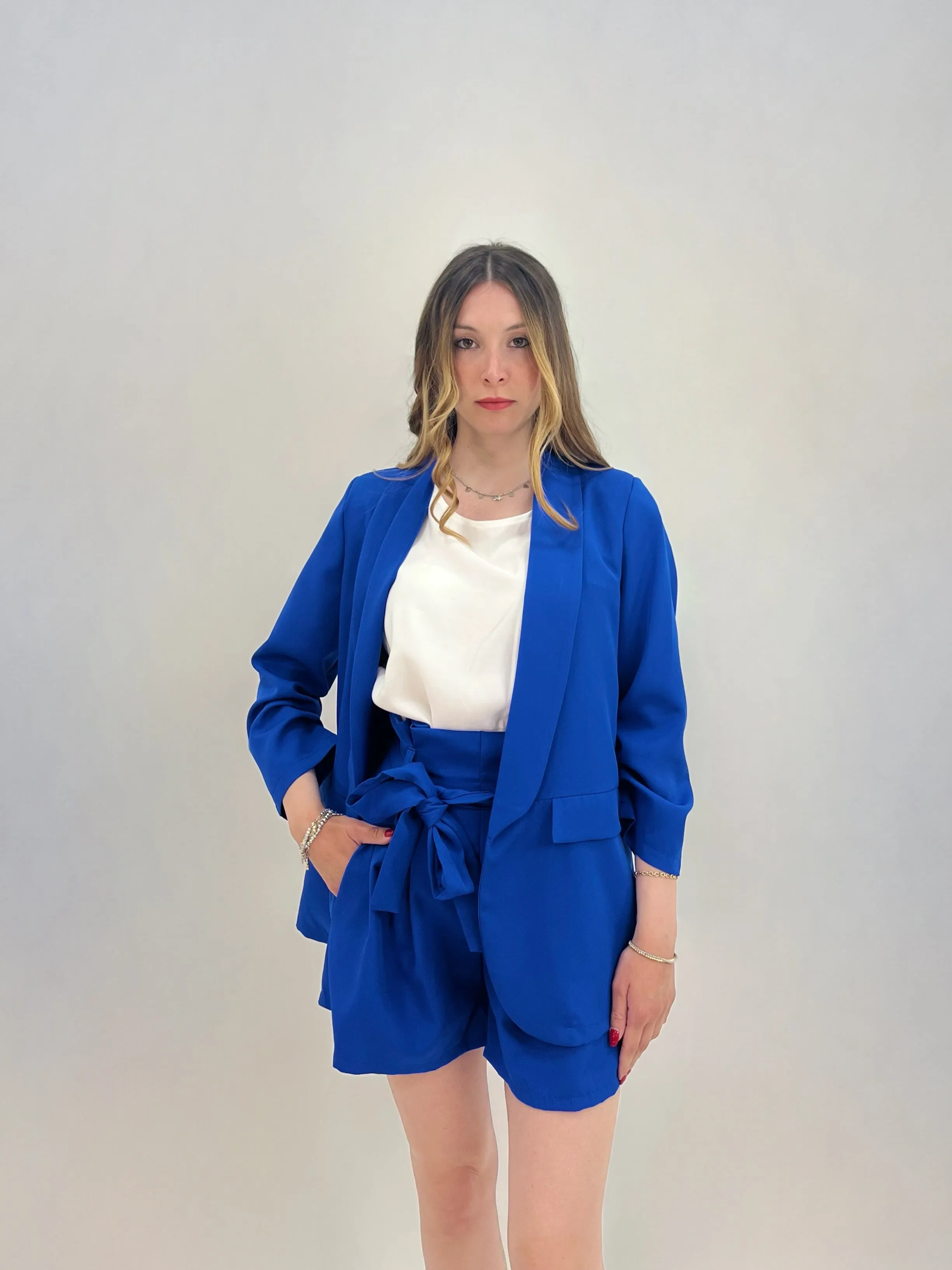 Completo blazer e pantaloncini