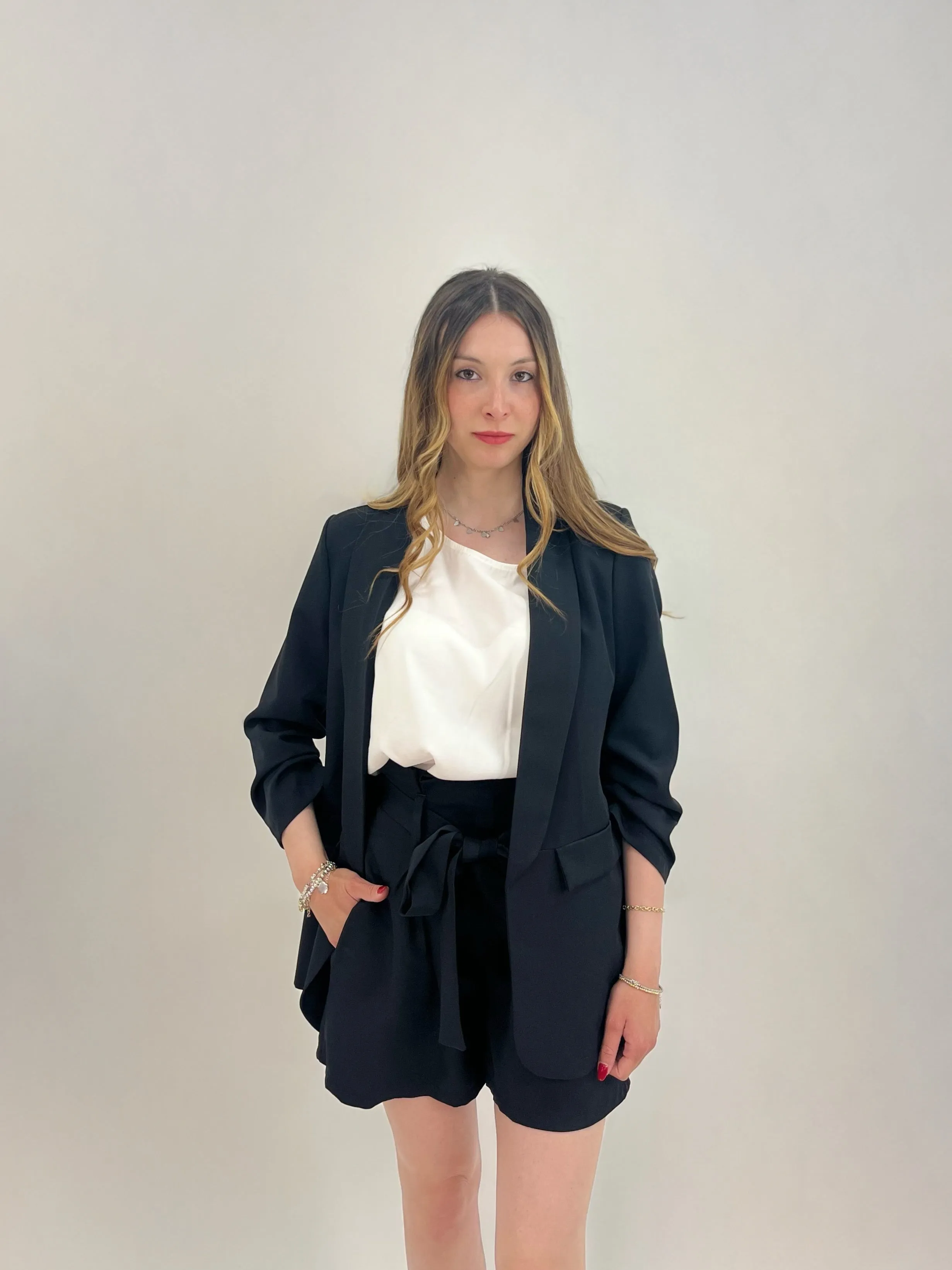 Completo blazer e pantaloncini