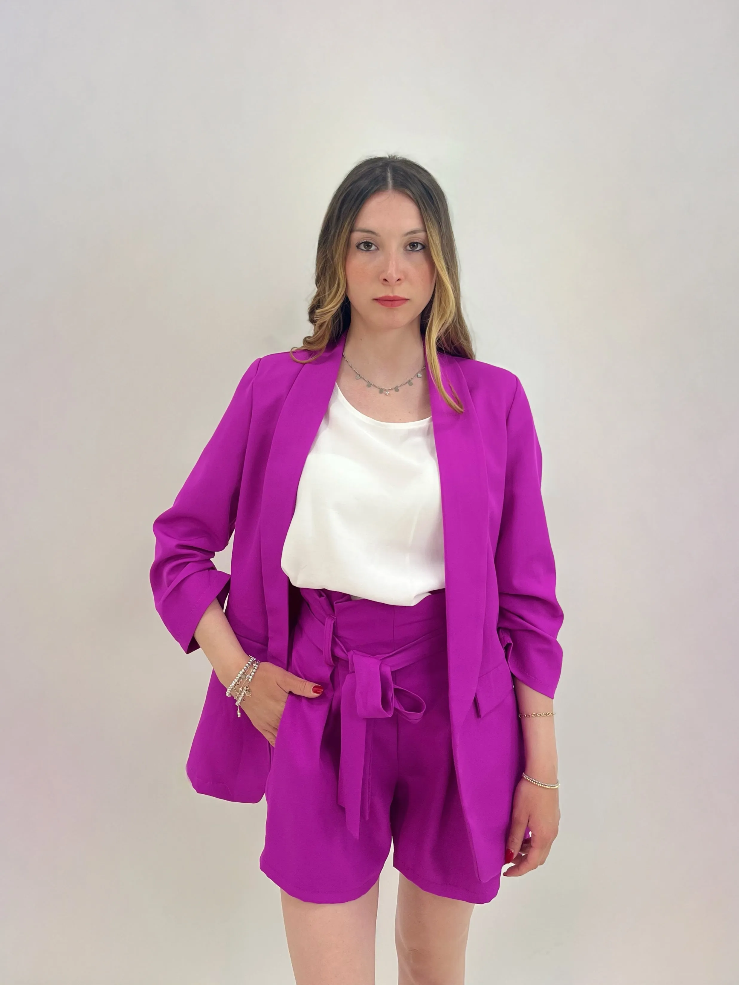 Completo blazer e pantaloncini