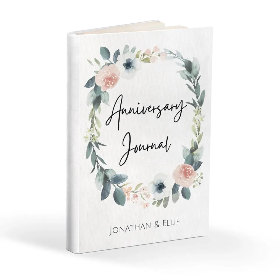 Custom Names Anniversary Journal Lovebook For Couples