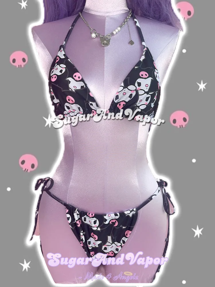 Cute Sweet Devil Bikini Set